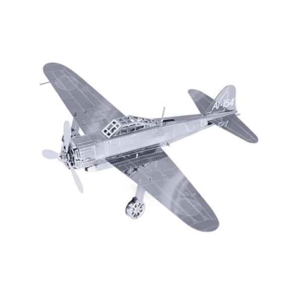 3D Metallic Nano Puzzle - Japanese Zero Fighter Airplane - GADGETACH