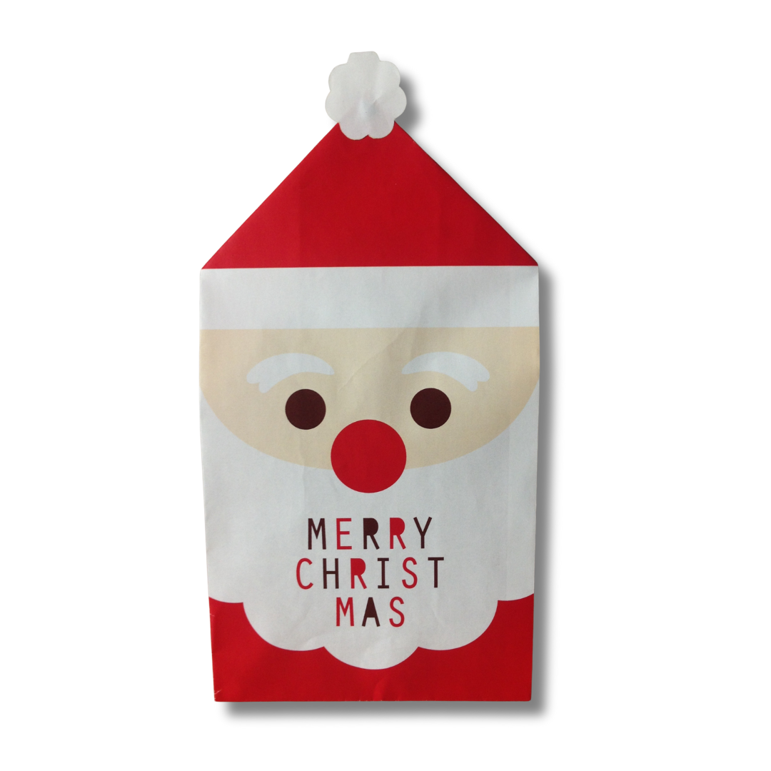 Happy Santa Christmas Gift Paper Bags — 5 Pack (Limited Edition) - GADGETACH