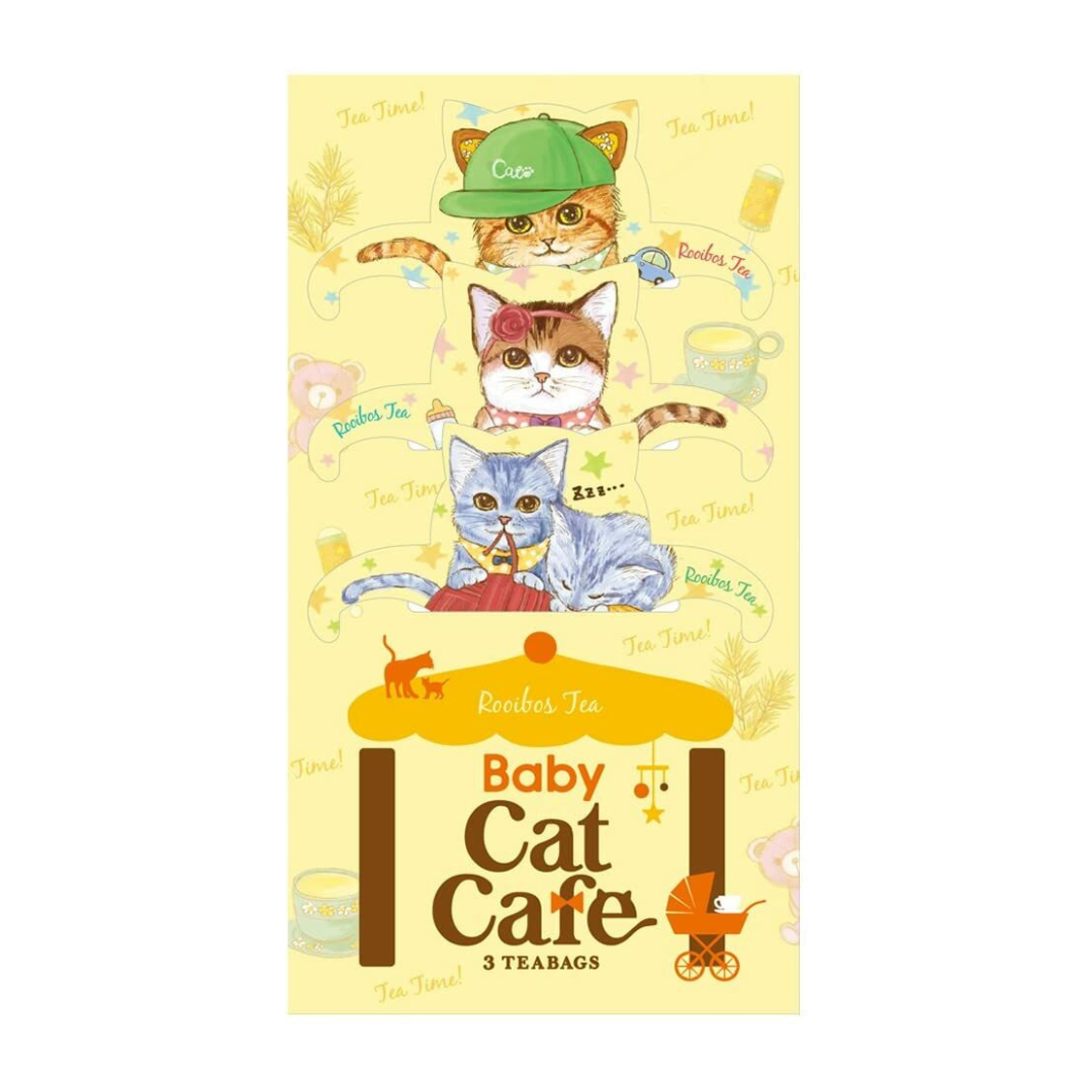 Baby Cat Café Rooibos Tea – Cute Cat Lover Gift from Japan