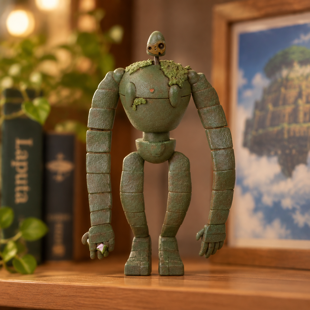 Castle in the Sky Laputa Robot Soldier 3D puzzle displayed on a shelf
