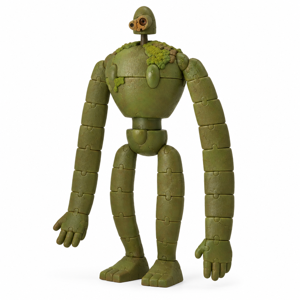 Castle in the Sky Laputa Robot Soldier 3D puzzle, polished studio shot