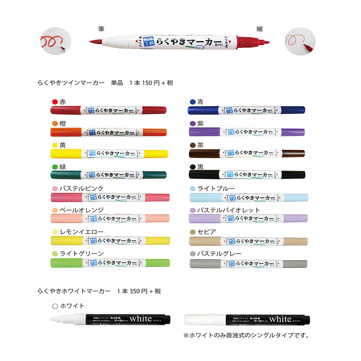 Ceramic Marker Pens Twin Tips Thin and Thick - GADGETACH