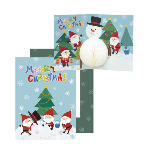 Cute Christmas Origami Pop-Up Card -Gadgetach